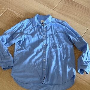 Universal Thread Sky Blue Linen Button Down Shirt